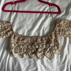 Cotton candy crotchet crop too